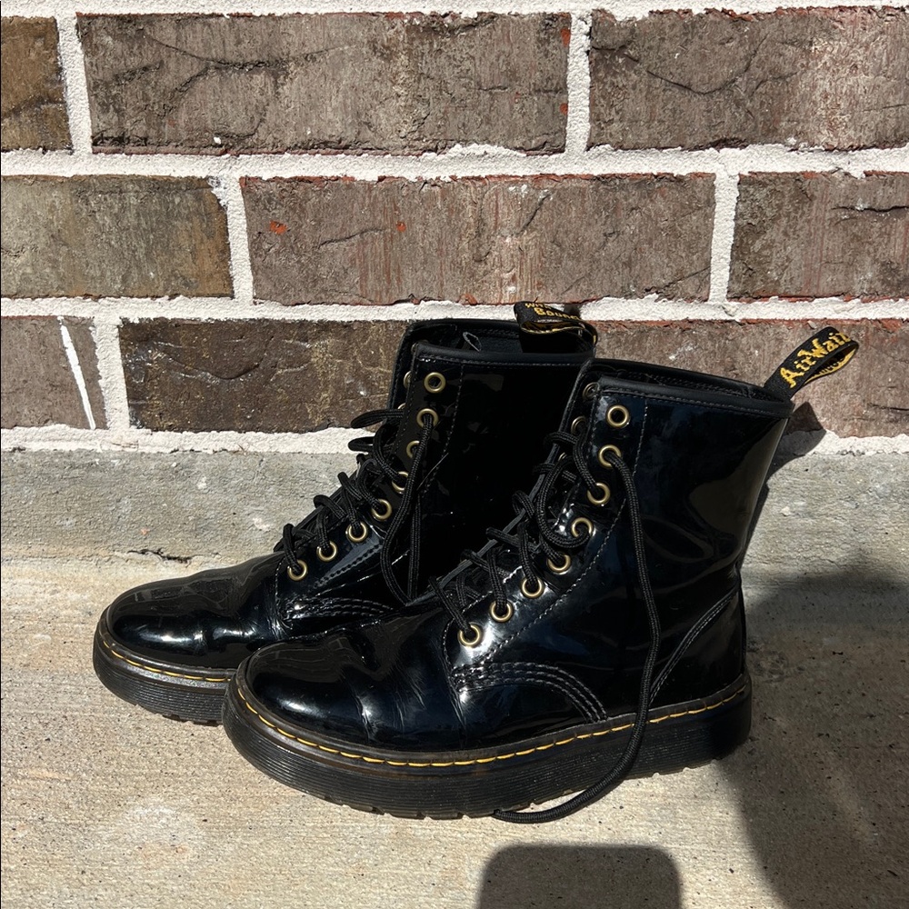 Dr. Martens patent leather boots